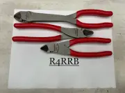 Snap-On Tools USA NEW 3 Piece RED VectorEdge Diagonal Cutters Lot Set