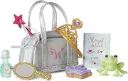 American Girl WellieWishers Ready to be Royal Accessory Set for 14.5-Inch Dolls with an Iridescent Bag, A Gold Hand Mirror Dolls, A Gold Tiara Ages 4+