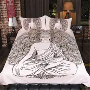 Mandala Quilt Cover Set - Buddha Printed