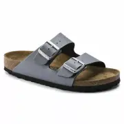 New in-Box Birkenstock Arizona Birko Flor Sandal Anthracite Narrow - Select Size