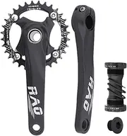 Bike Crankset - Bike Crank Arm Set | Road Fixed Gear Bike | 170mm Hollow Integrated Bicycles Crank Set | Aluminum Alloy Narrow Wide Chainring | Bottom Bracket Sprocket for Cyclist