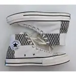 CONVERSE 匡威 CHUCK 70 HERRINGBONE 中性 高筒凡布鞋 米白 人字紋