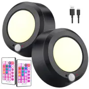 Wireless Ceiling Light USB Rechargeable, Motion Sensor Shower Light with Remo...