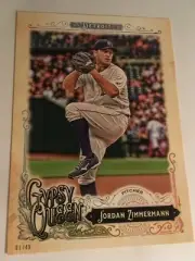 2017 Topps Gypsy Queen Jumbo 5x7 Jordan Zimmerman Tigers 11 #'d 02/49 Low S&H