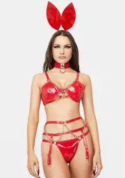 [Forplay] Red Let’s Link Lingerie Set