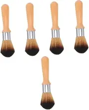 Ipetboom 5pcs Wooden Dust Brush Record Player Brush for Collectables Jade Ware Cleaning Maintenance