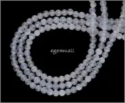 15.5" Blue Chalcedony Round Beads 4mm #59053