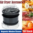 6 in 1 Air Fryer Accessories Set Baking Pan Rack Cake Pizza Chips BBQ Cooker NEW
