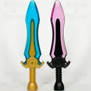 LEGO® DREAMZzz Minifigure Sword Weapon Part Pack Blue Pink Blade Broadsword x 2