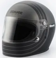 Blauer 80's Helmet, black-silver, Size M for Men Black Silver