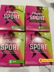 PLAYTEX Sport 84 Total (18 Regular + 66 Super) UNSCENTED PLASTIC TAMPONS