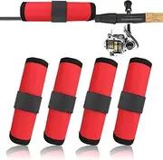 LIYUPOND Fishing Lure Covers for Rod | Rod Armour Lure Wrap | Fishing Hook Covers | Rod Sleeves Fishing | Fishing Pole Sleeve | Fishing Rod Sleeves | 4-Pack Bait Gloves