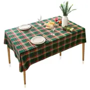 Scotland Plaid Christmas Tablecloth for Rectangle Tables - Green