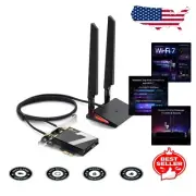 High-Speed PCIe Wi-Fi 7 BE9300 Adapter with Bluetooth 5.4 & Enhanced Security