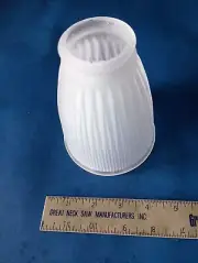 Bell Light Shade Frosted Ribbed Glass Ceiling Fan Chandelier Wall Sconce