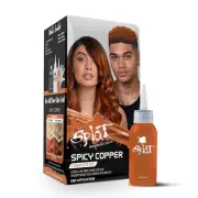 Splat Spicy Copper Semi Permanent Hair Dye Kit with Bleach, 1 Application, Inclu