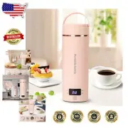 Portable Mini Kettle in Pink: Rapid Boiling with 4 Variable Temperature Presets