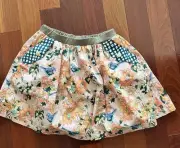 Matilda Jane 435 Skirt 14 Girl's Makayla Skirt Friends Forever Floral Bird