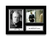 Sir Michael Caine Signed A4 Photo Autograph Get Carter Zulu Gift Display + COA