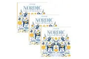 3x Art Maker Amazing Animals Creative Adult Colouring Drawing Activity Art Book