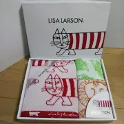 Lisa Larson Towel Set – Bath, Face & Wash Towels Mikey Hedgehog Lion Design
