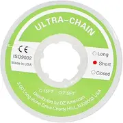 Wecando Clear Dental Orthodontic Elastic Chain Power Chains Brace Orthodontic Spool Elastic Rubber Band (Short)