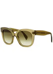 Celine Olive Oversized Square-frame Sunglasses - Green One Size