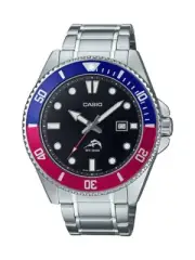 Casio MDV106DD-1A2V Men's Duro 200M Stainless Steel Black Dial Analog Watch