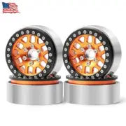 4x 1.9" Alloy Beadlock Wheel Rim For 1:10 RC Axial SCX10 90046 AXI03007 TRX4 ETC
