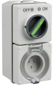 Clipsal EASY-56 SWITCHED SOCKET 250V 3-Pin, 1P+N+E *Australian Brand- 10A Or 15A