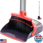 Broom with Dustpan Combo Set Broom and Dustpan Set Dust Pan with Stainless St
