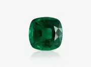 1.39 Carat Natural Loose Emerald, Vivid Green Cushion ICA Certified Fine Jewelry