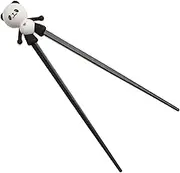 Kids Chopsticks Training Cartoon Panda Chopstick Helper with Silicone Guide Training Connector Aids, Reusable Cute Chopsticks for Kids Eating Training Tools Baby Chopsticks