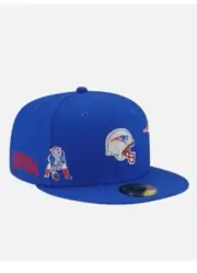 NEW ERA 59FIFTY JUST DON NEW ENGLAND PATRIOTS SZ 7 1/2 FITTED BLUE BASEBALL HAT