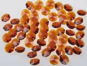 100pcs Crystal Chandelier Parts Octagon Beads Suncatcher 14MM Prism Home Decor