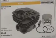 11350201210 Cylinder And Piston Complete Chainsaw Stihl Ms 361 Ø 49