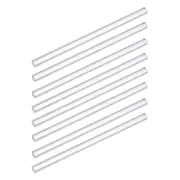 8 Pack 10mmx10mmx250mm Acrylic Square Rod Solid PMMA Bar for DIY Crafts Clear