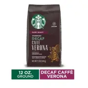 NEW Starbucks Dark Roast Decaf Caffe Verona Ground Coffee