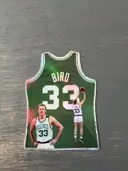 Larry Bird Jersey Holographic Sticker Basketball Sports Card Theme