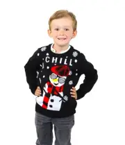 KESIS Kids Ugly Christmas Sweater - Funny Holiday Pullover for Boys & Girls