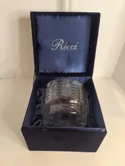 Vintage % CRYSTAL RICCI New In The Orginal Box BOWL SLOVAKIA (made in Slovakia)