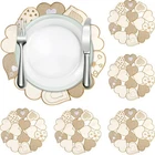Wedding Placemats Set of 6 Farmhouse Placemats Table Decorations Indoor Burla...