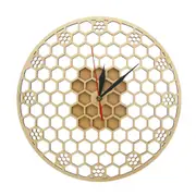 Round Honeycomb Wall Clock