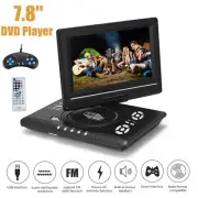 7.8"Portable DVD Player HD CD FM TV Player 16:9 LCD Widescreen Card Reader M1Y1