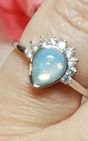 Fragrant Jewels MOONSTONE Inspired Ring Sz 9 from the Winter SNOW Collection