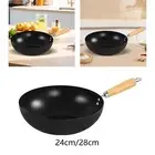 Chinese Wok Iron Pan Multifunction Cooking Wok Cookware Egg Baking Pan Non-stick