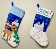 Rudolph Musical Plush Christmas Stocking Brand New(2) 1-50th Anniversary Bumble