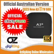 2024 Newest A3-Ⅱ Android 9.0 TV BOX HTV 8K H.265 Dual 2.4G/5.8G WIFI