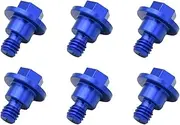 HJQHYLDZ Compatible With Husqvarna TC TX TE FC FX FE Compatible WithEXC EXCF SX SXF XC XCW Compatible With GasGas EX EC MC Motorcycle M6*12 Front Fork Guard Bolt Screw(Blue)