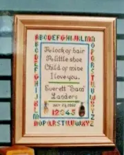 Cross Stitch Kit Child of Mine Baby Eventide Designs Charm Counted